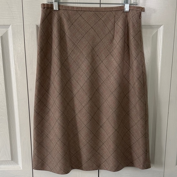 Pendleton Dresses & Skirts - Vintage Pendleton Brown Plaid A-Line Skirt Sz 12 Made in USA
